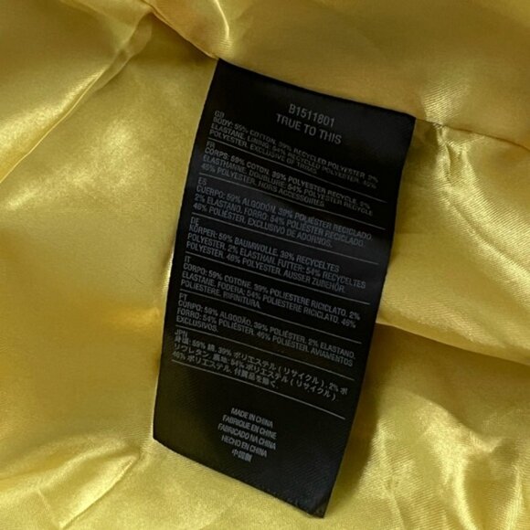 Women’s Volcom Camouflage Hooded Bomber Jacket with Satin Yellow Lining • Large - Picture 12 of 14